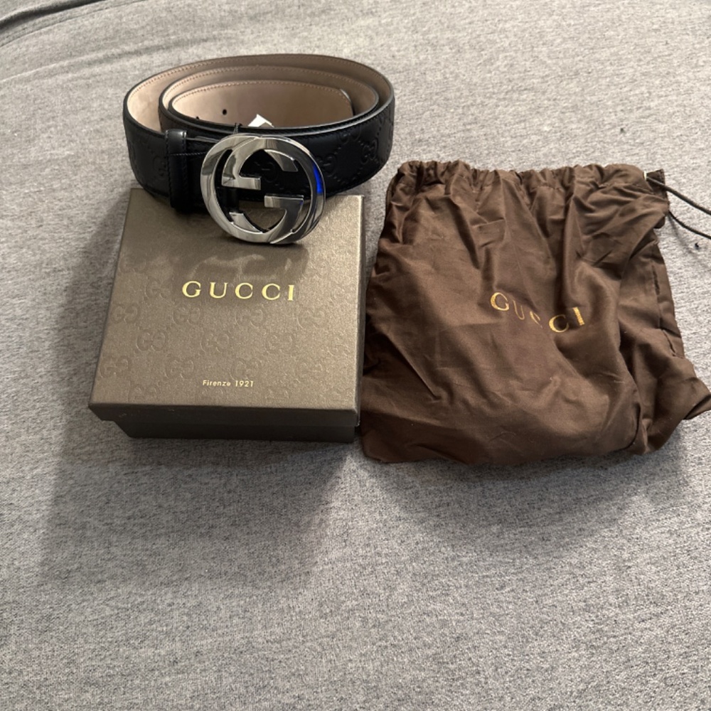 Gucci Signature Leather Belt - Picture 5 of 5